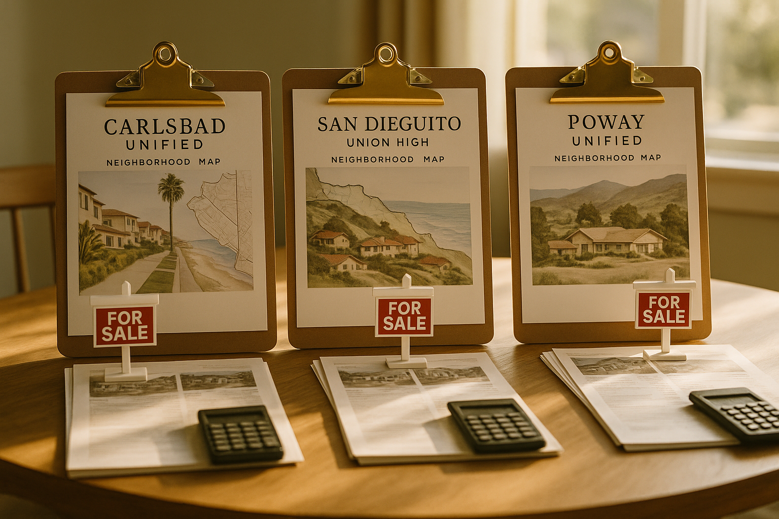 School District Demand Check: Carlsbad Unified vs. San Dieguito Union vs. Poway Unified